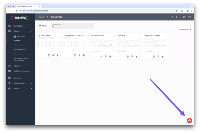 How to open Relevant AI window