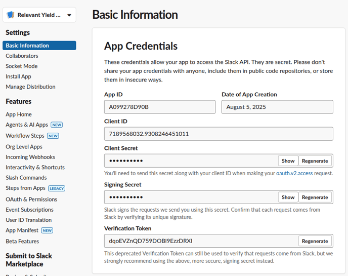 slack-app-credentials